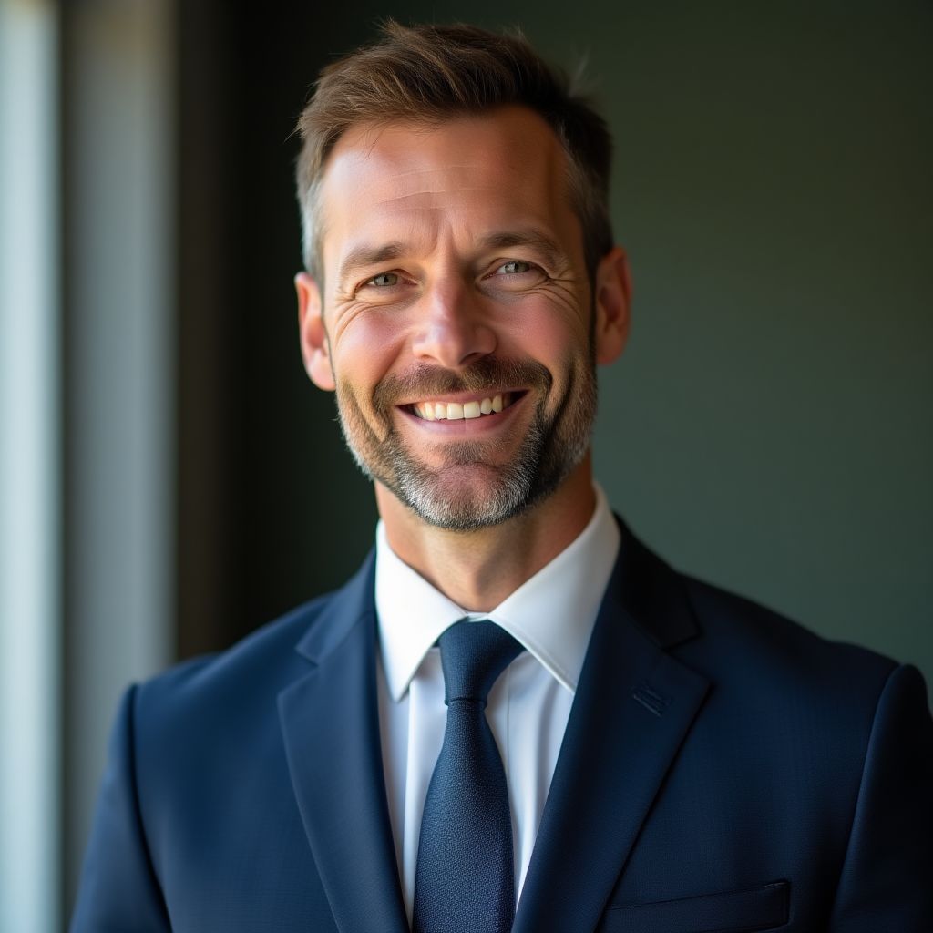 Retrato de Alberto Mendoza, cliente satisfecho
